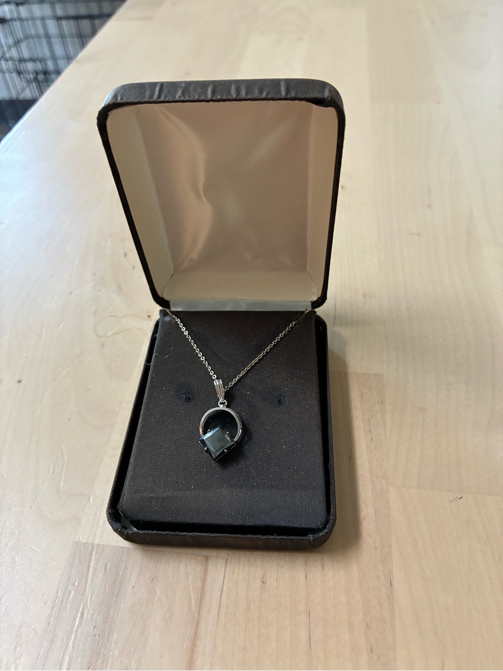 Silver Necklace With Tanzanite Pendant